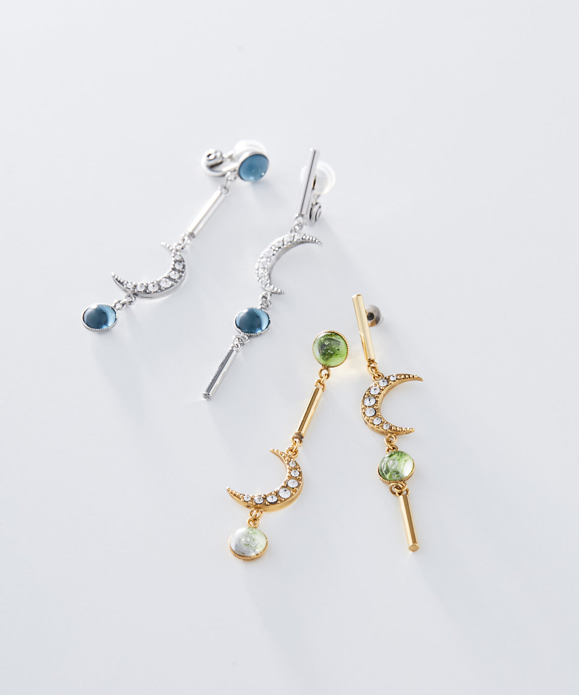 ADER.bijoux（アデルビジュー）｜MOON cabochon mix pierce / earring – boutique ADER. bijoux