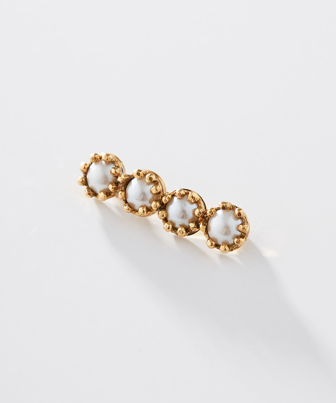 ADER.bijoux（アデルビジュー）｜CUTSTEEL flower cabochon brooch