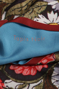 Slim Flower Stripe Scarf/スカーフ