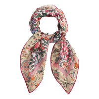 Light Flower Drawing Scarf/スカーフ