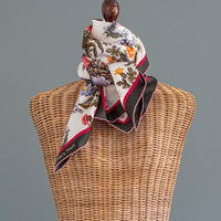 Classical Flower Stripe Scarf/スカーフ