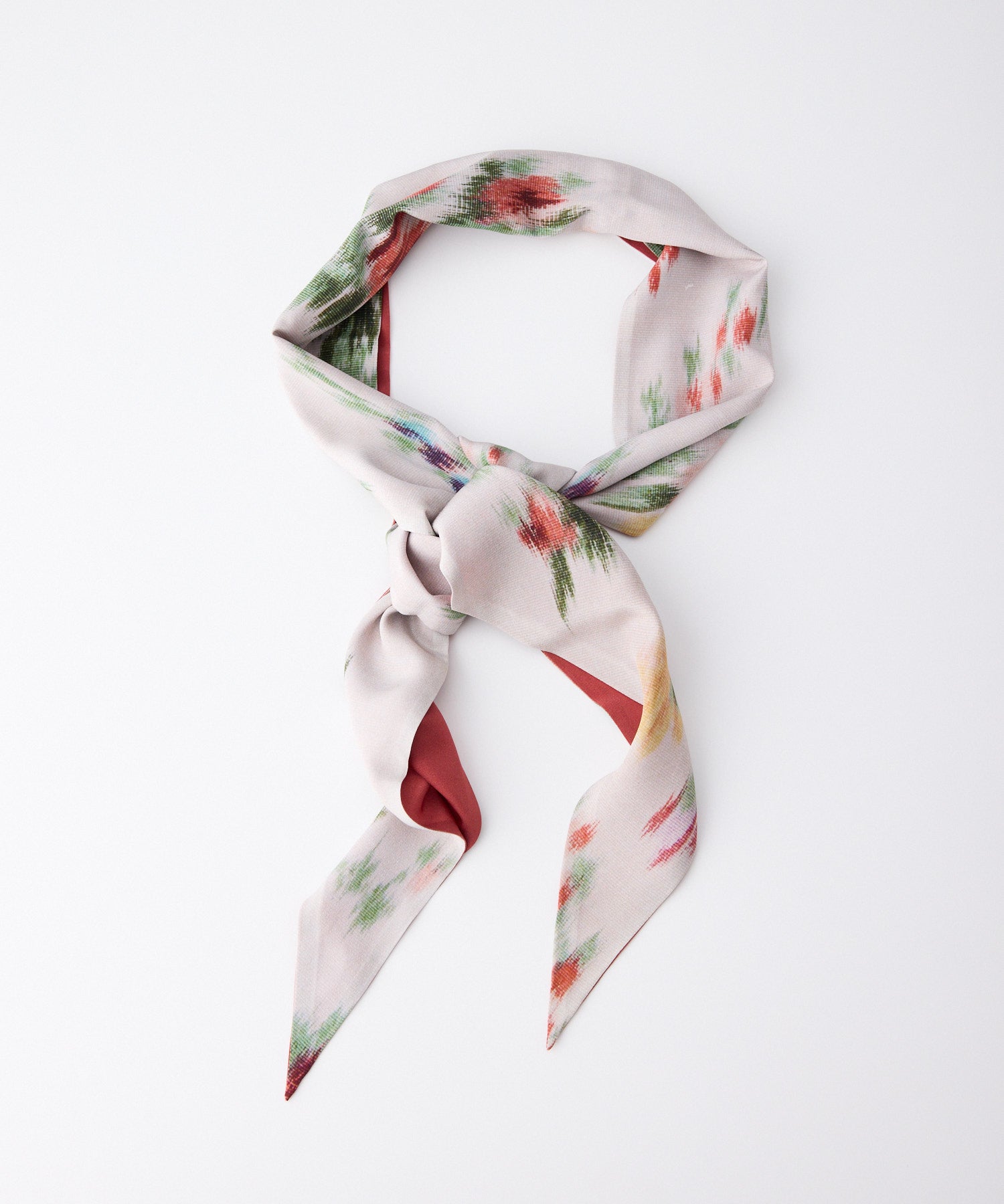 Tapis Noir（タピ ノワール）｜Slim White Flower Scarf *Japan