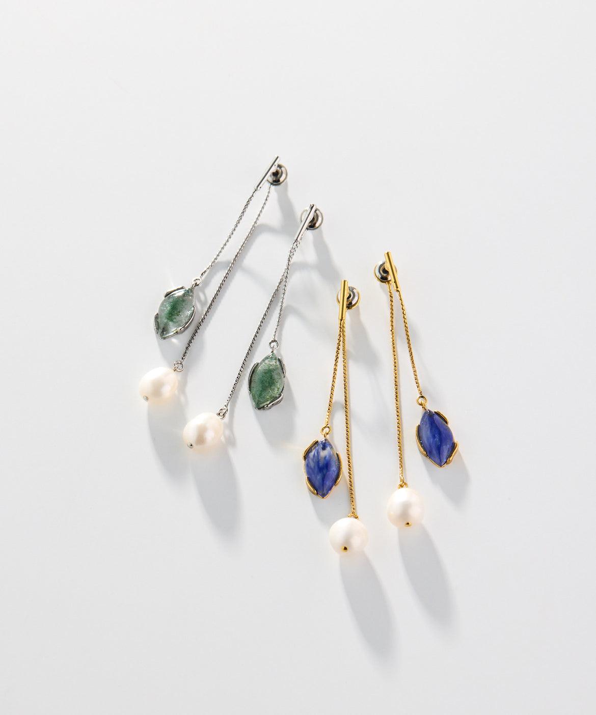 ADER.bijoux（アデルビジュー）｜LIGNE DE FUITE pearl long pierce
