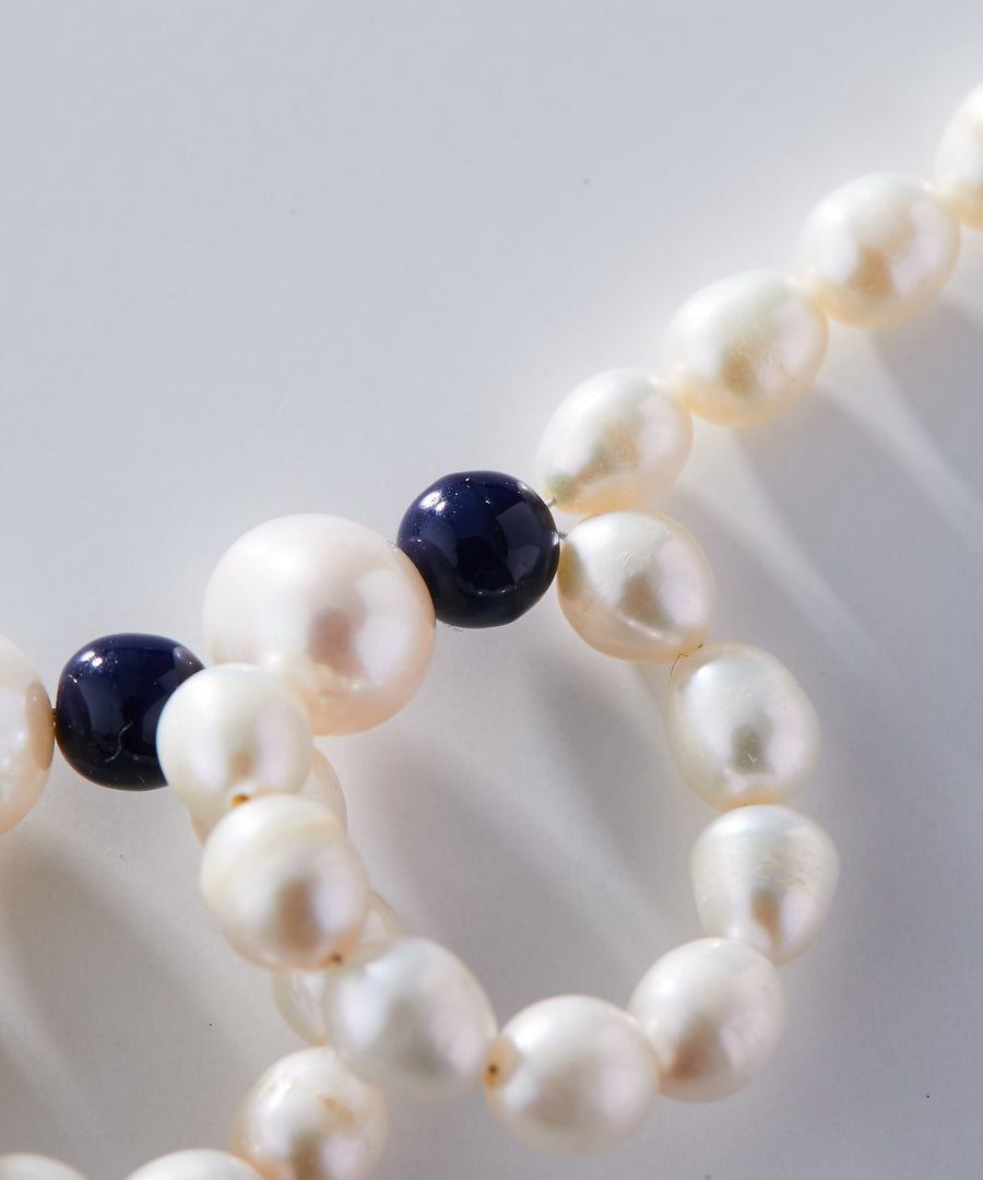 《Emma》pearl colorful frill necklace