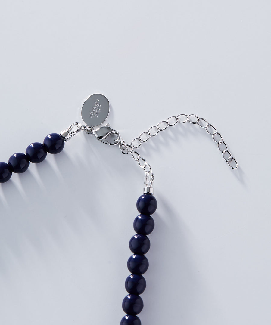 《Jeanne》disk beads trico necklace