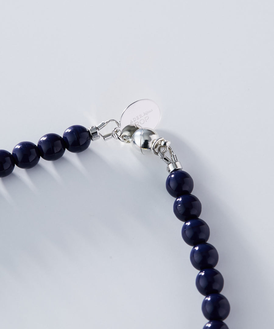 《Jeanne》disk beads trico necklace