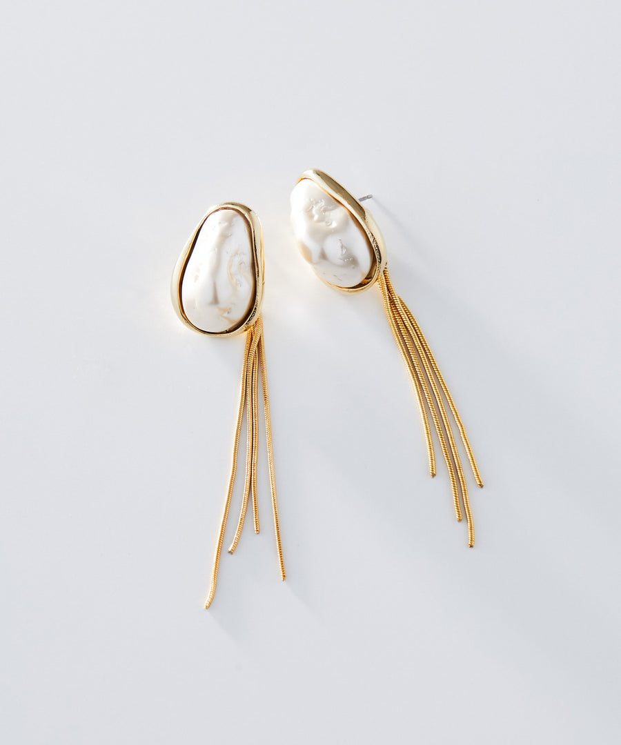 PEARL fringe 2way pierce/earring