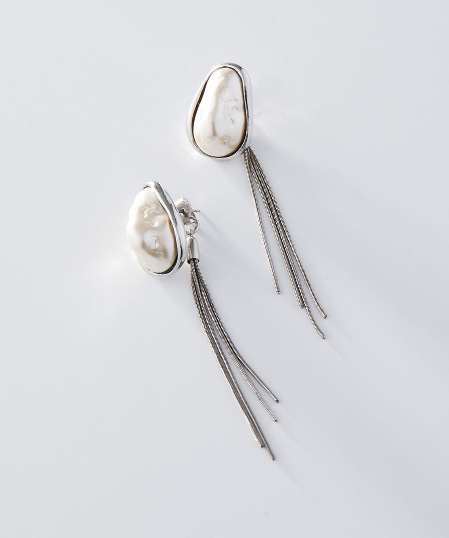 PEARL fringe 2way pierce/earring