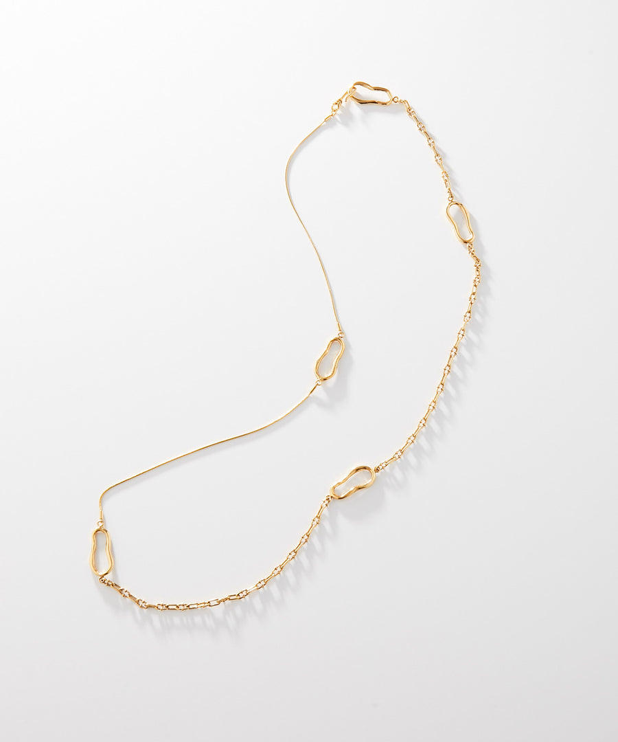 NUAGE double chain layerd necklace