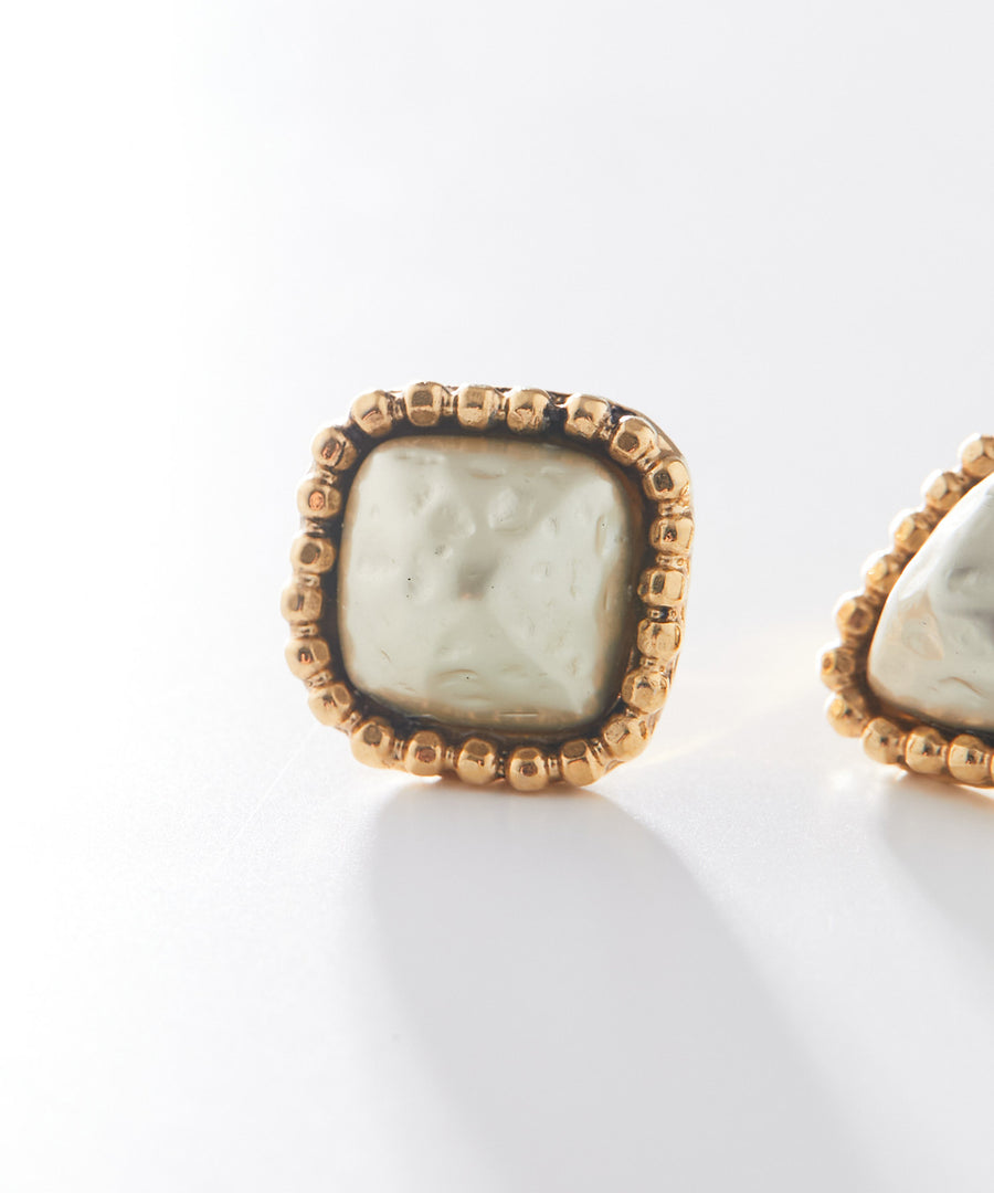 CUTSTEEL baroque pearl pierce/earring