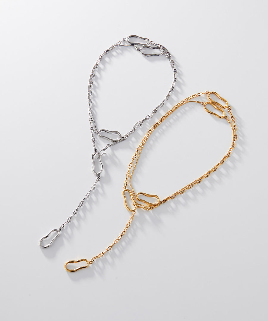 NUAGE double chain layerd necklace