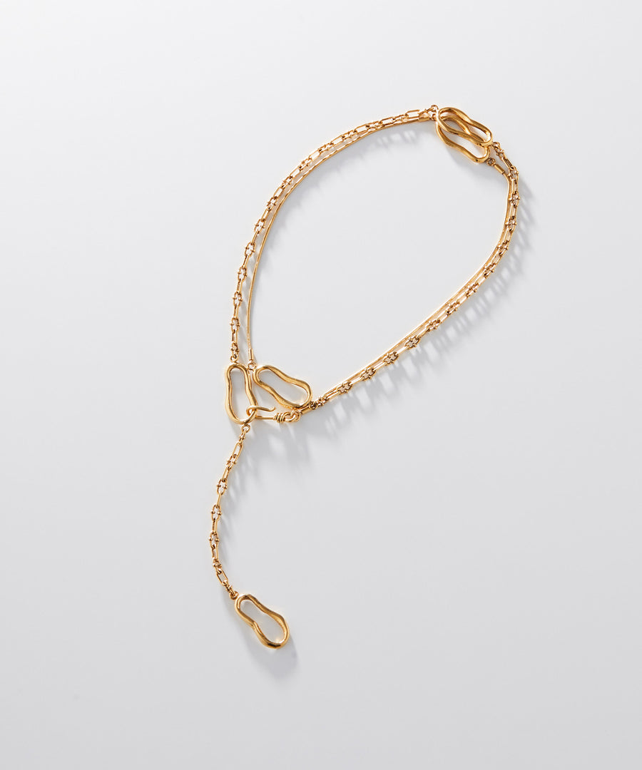 NUAGE double chain layerd necklace