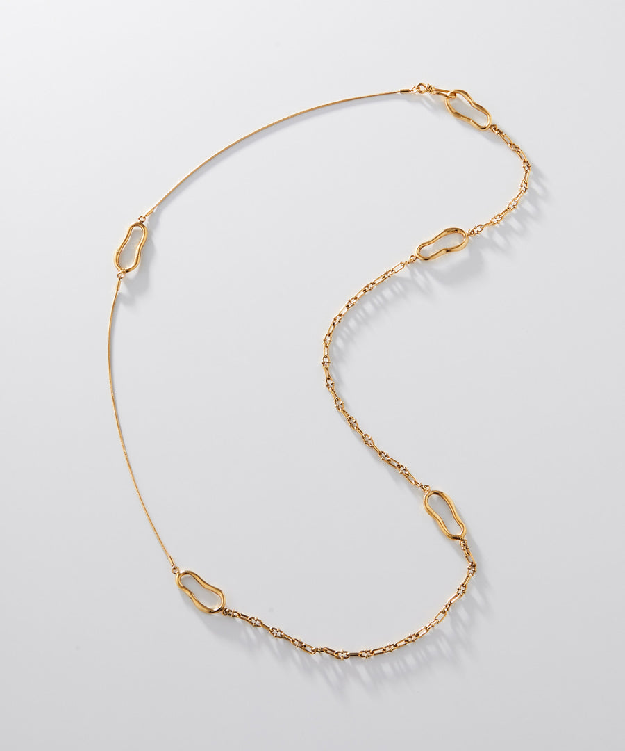 NUAGE double chain layerd necklace