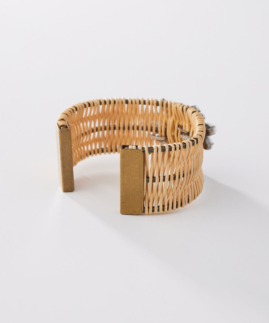 LILA rattan bangle wide