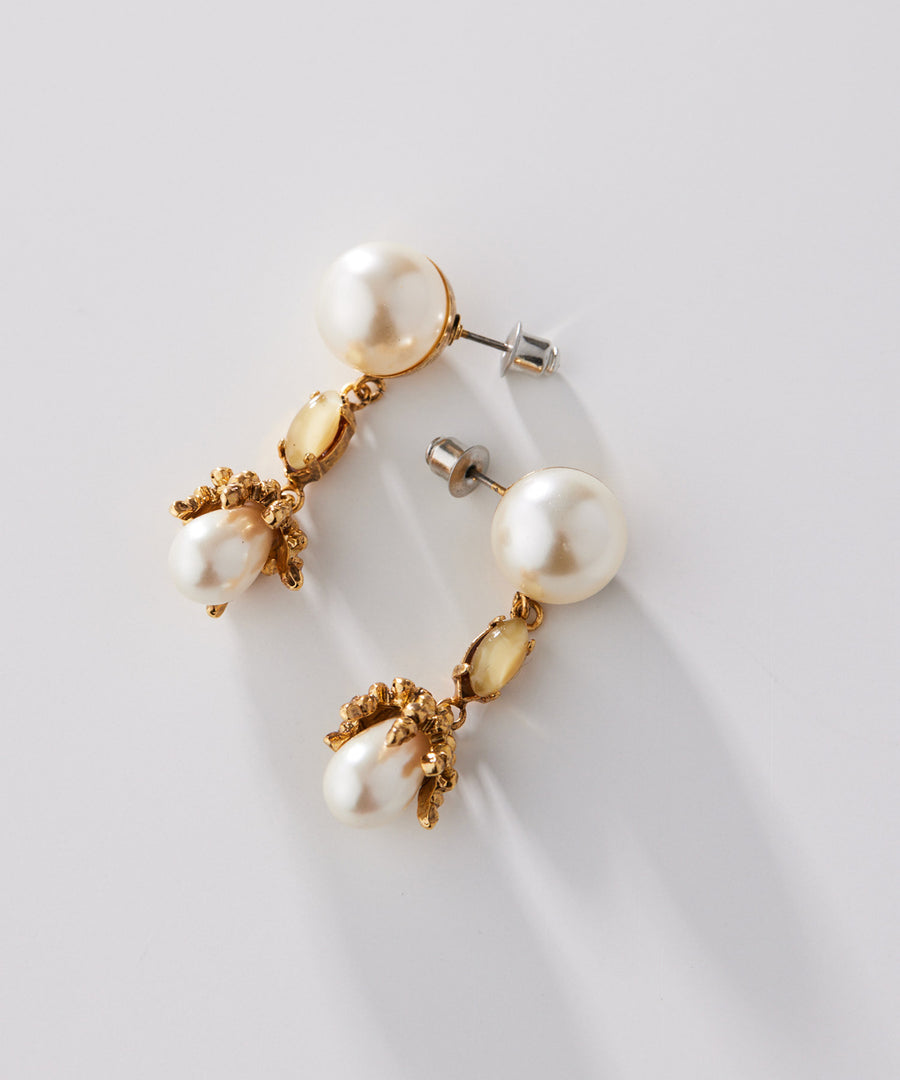 Lily of the valley pearl pierce