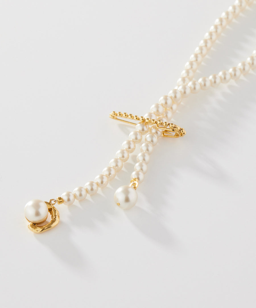 VAGUE pearl multi-usage necklace