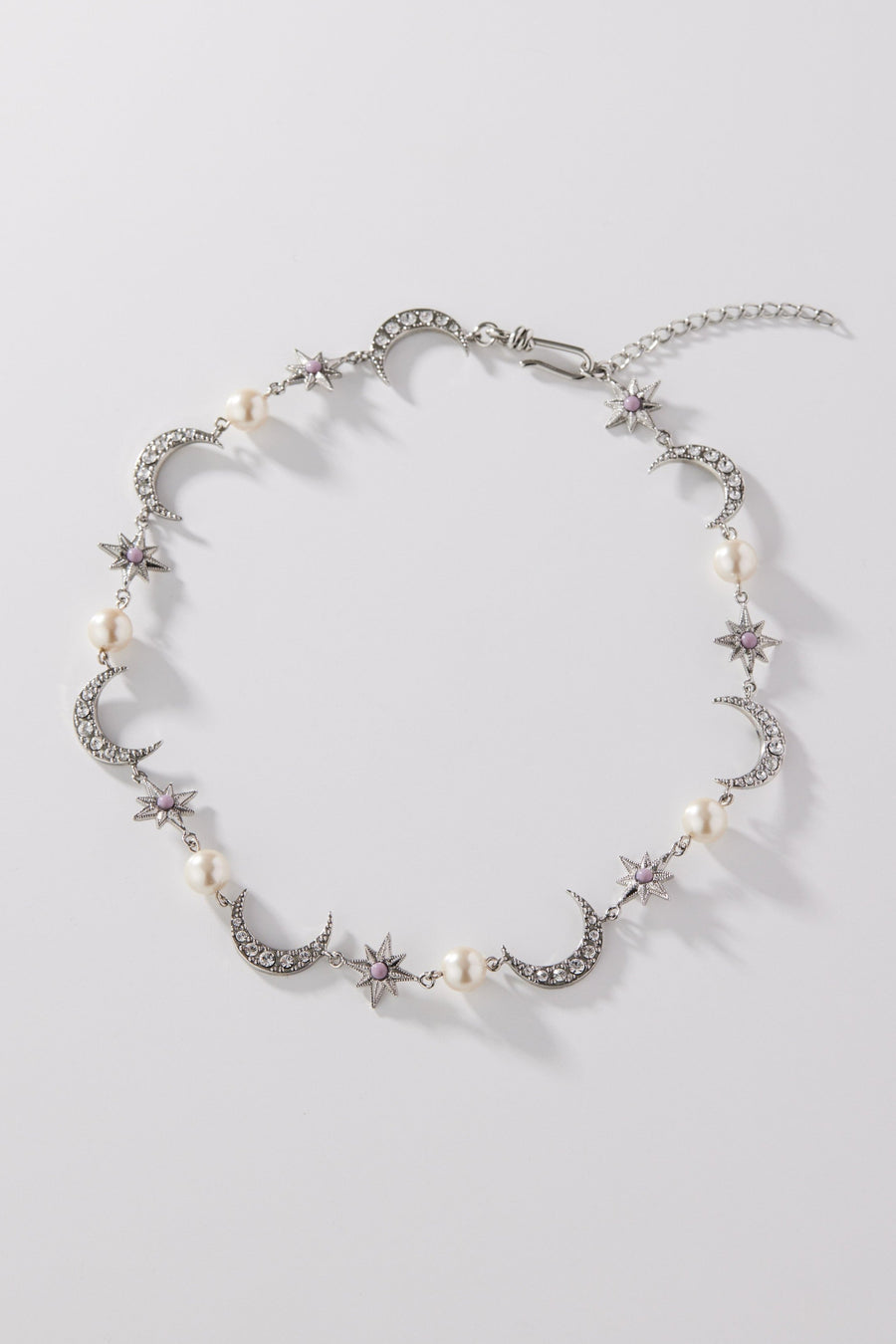 STAR pearl mix short necklace