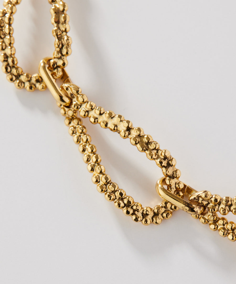 CUTSTEEL twist chain short necklace