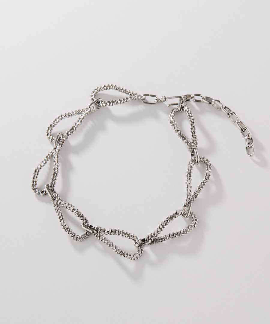 CUTSTEEL twist chain short necklace