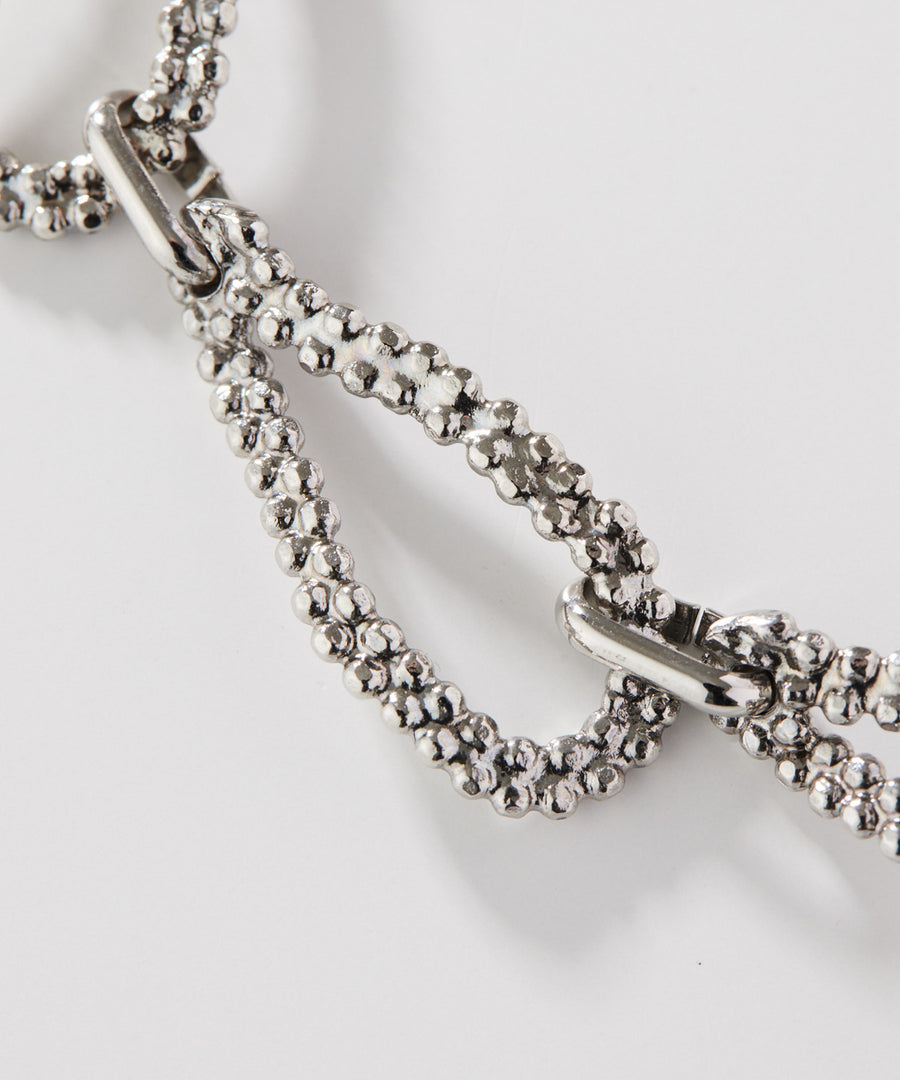 CUTSTEEL twist chain short necklace