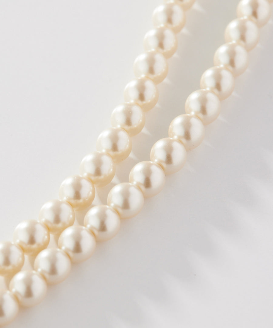 PETAL pearl long necklace