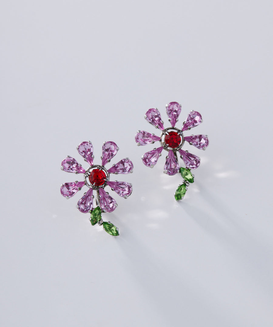 《Marie》Jewel flower earring