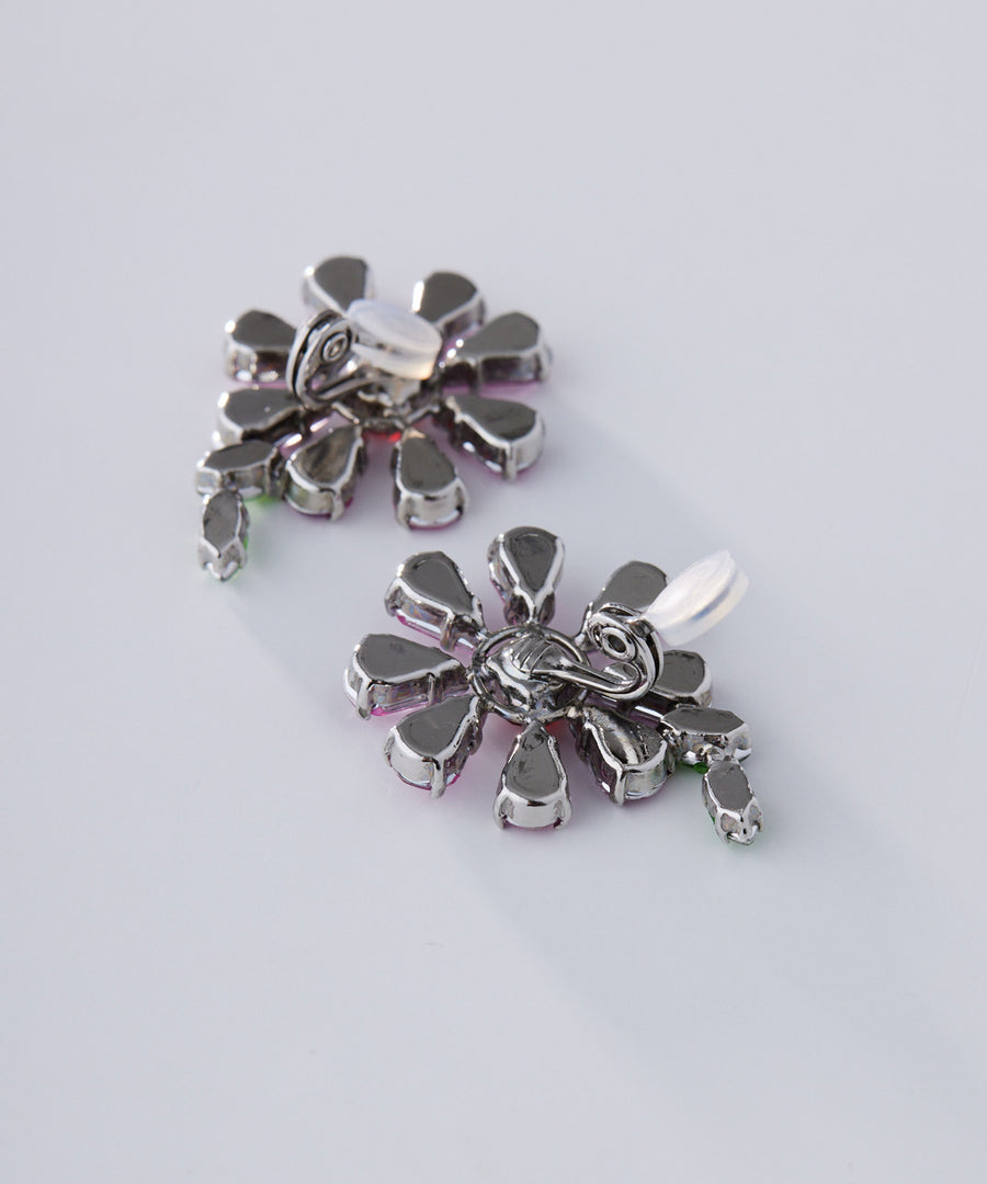 《Marie》Jewel flower earring