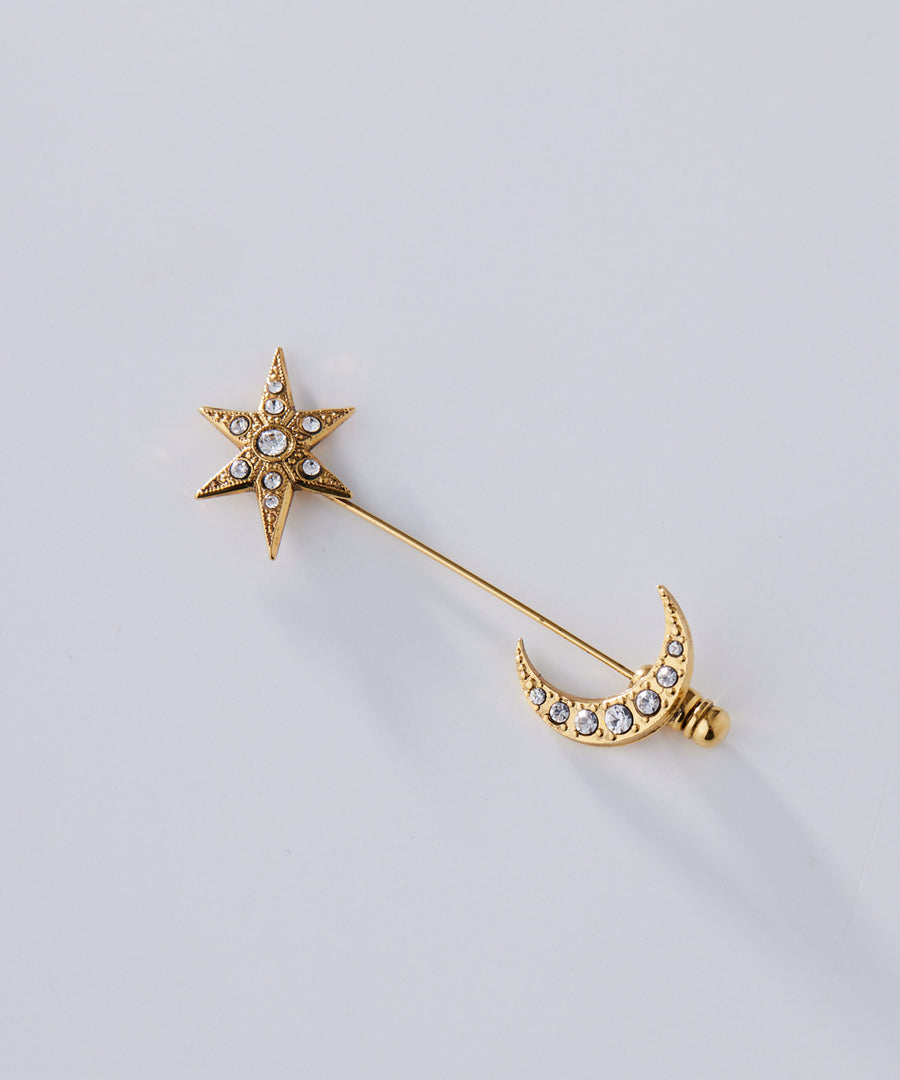 STAR pin brooch