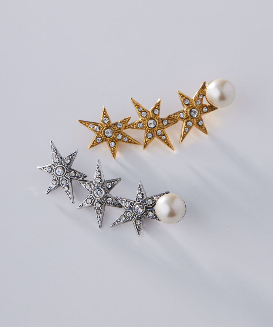 STAR pearl brooch