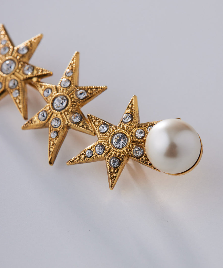 STAR pearl brooch