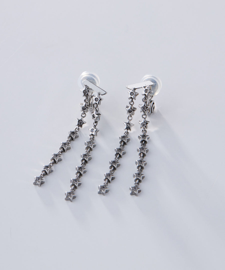 TINY STAR double chain pierce/earring