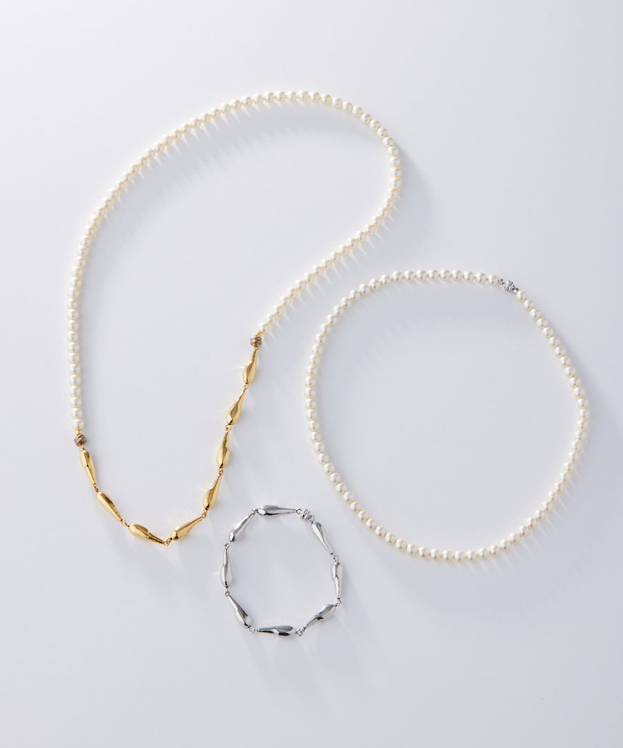 GOUTTE 3way pearl necklace