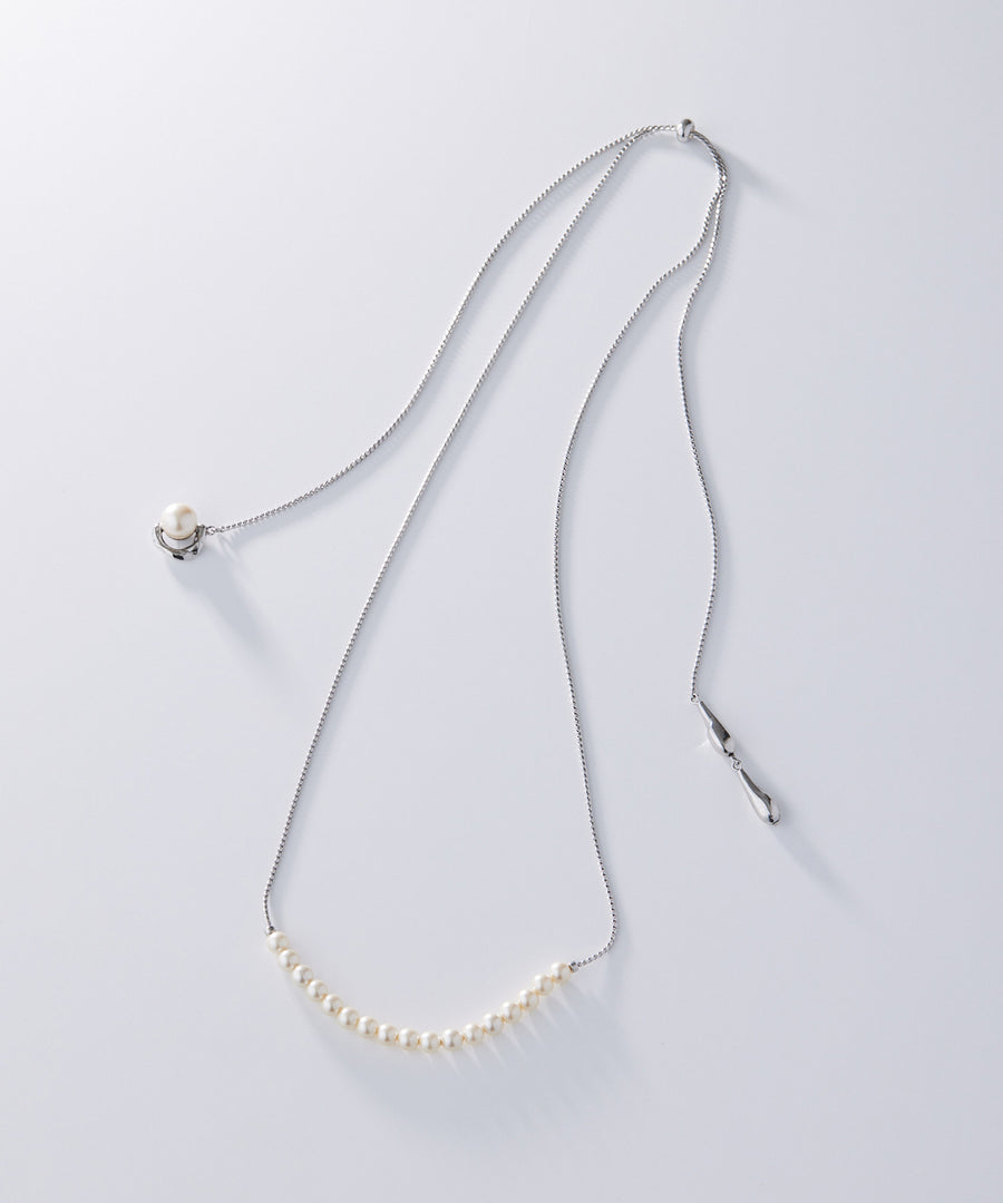 GOUTTE adjaster pearl necklace