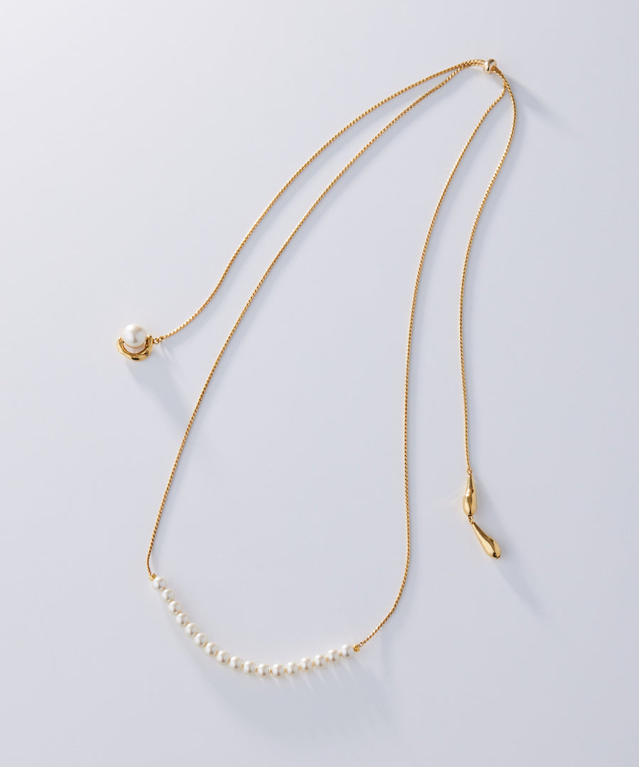 GOUTTE adjaster pearl necklace