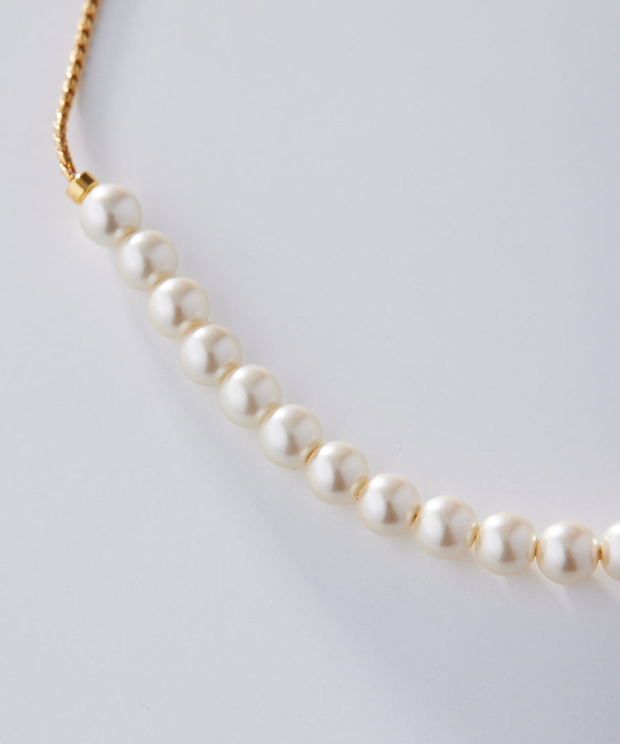 GOUTTE adjaster pearl necklace