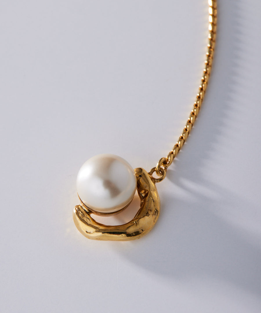 GOUTTE adjaster pearl necklace