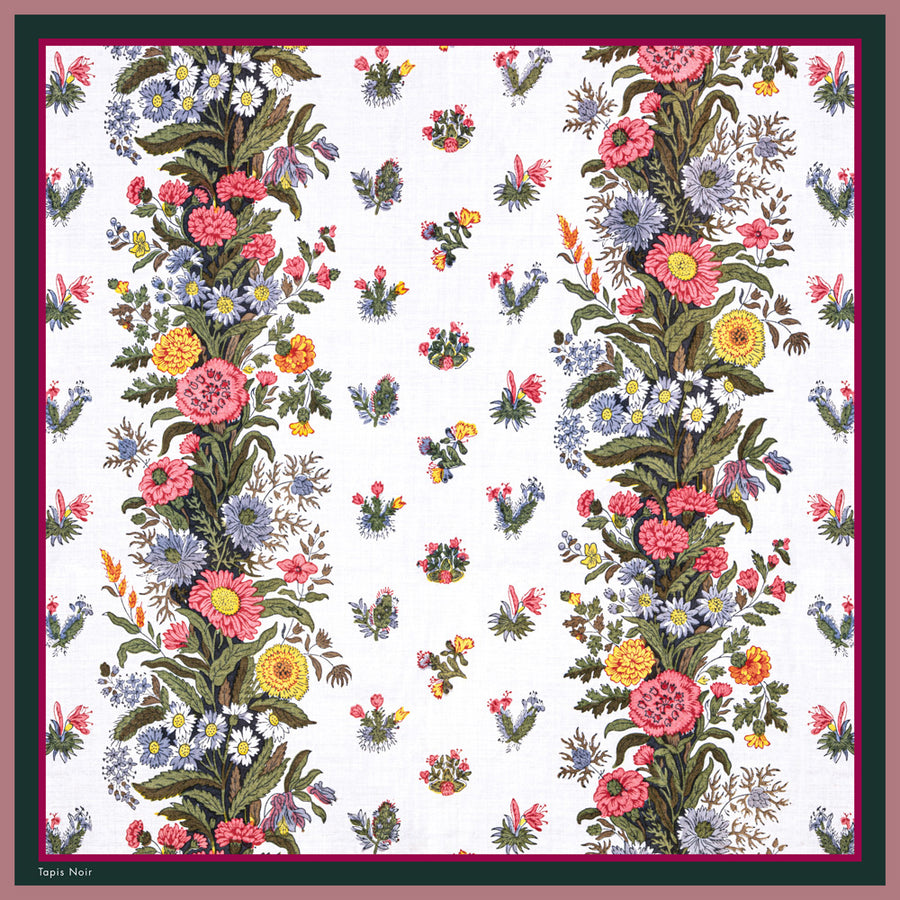 Classical Flower Stripe Scarf