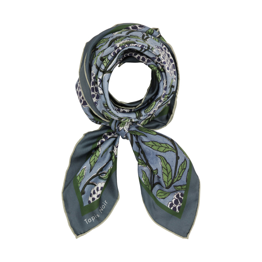 Classical Blue wirl Scarf