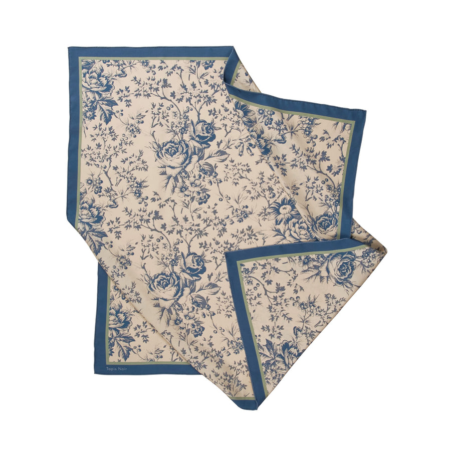 Classical Blue Toile Scarf