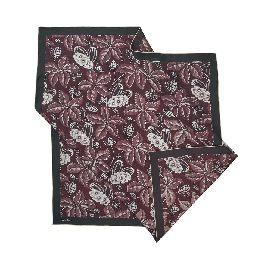 Classical Bordeaux Bloom Scarf