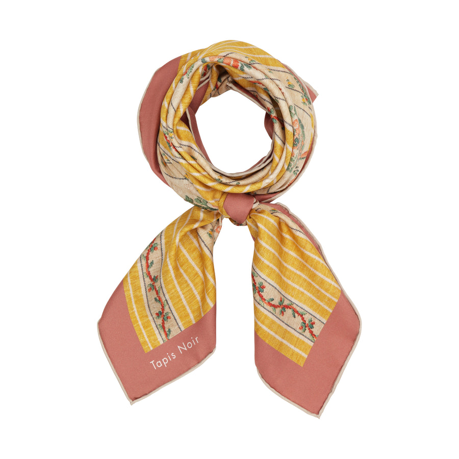 Classical Yellow Stripe Scarf