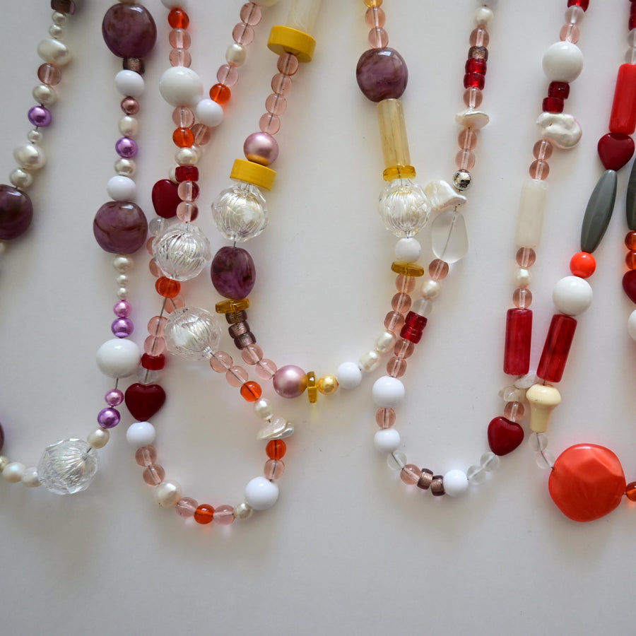 《POP ADER.bijoux × Uhr》Alphabet beads mix necklace / POP ADER.bijoux