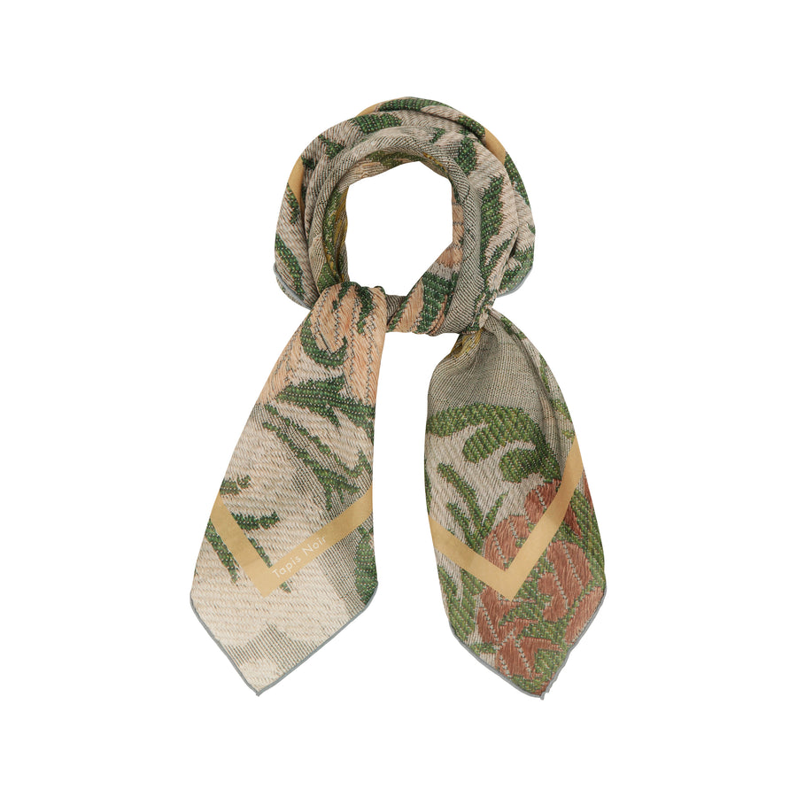 Light Green Flower Scarf