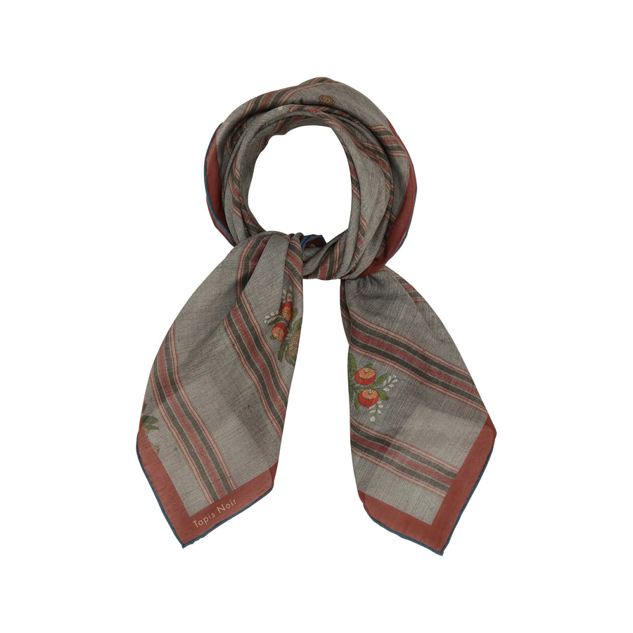 Light Grey Stripe Scarf