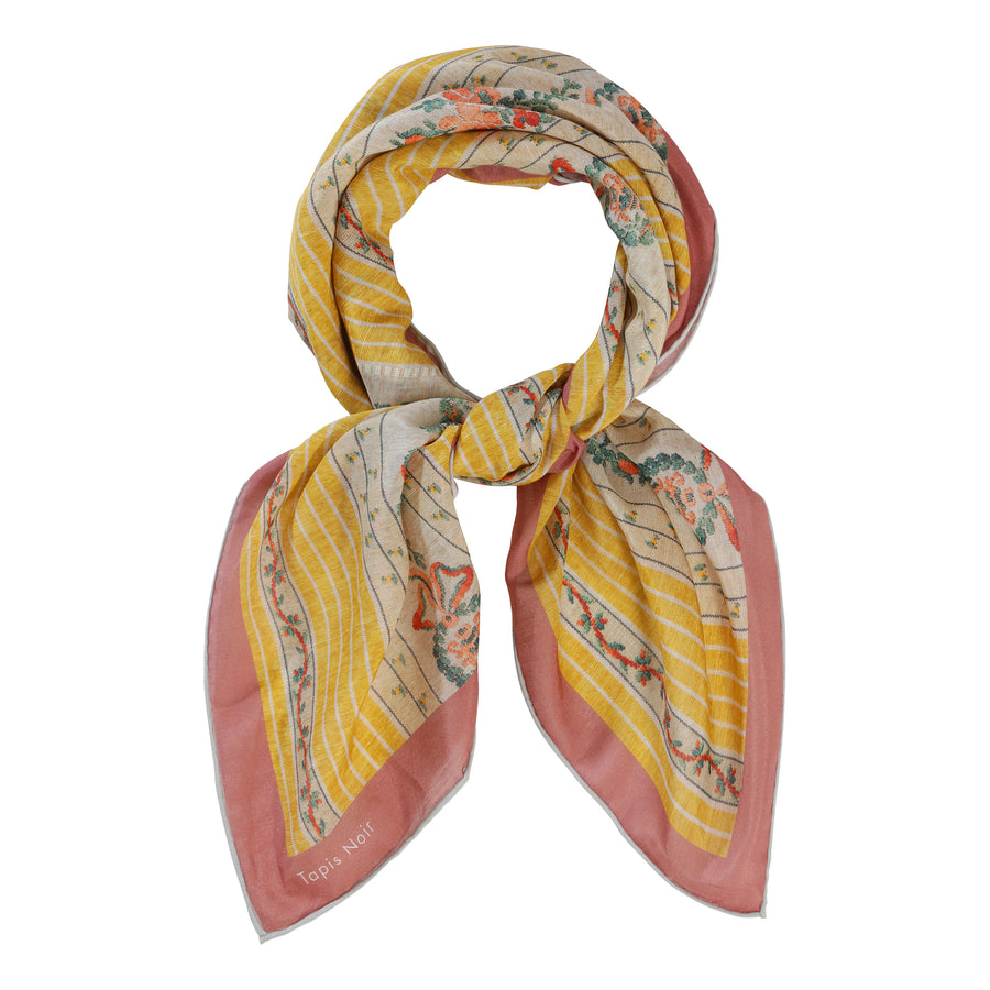 Light Yellow Stripe Scarf