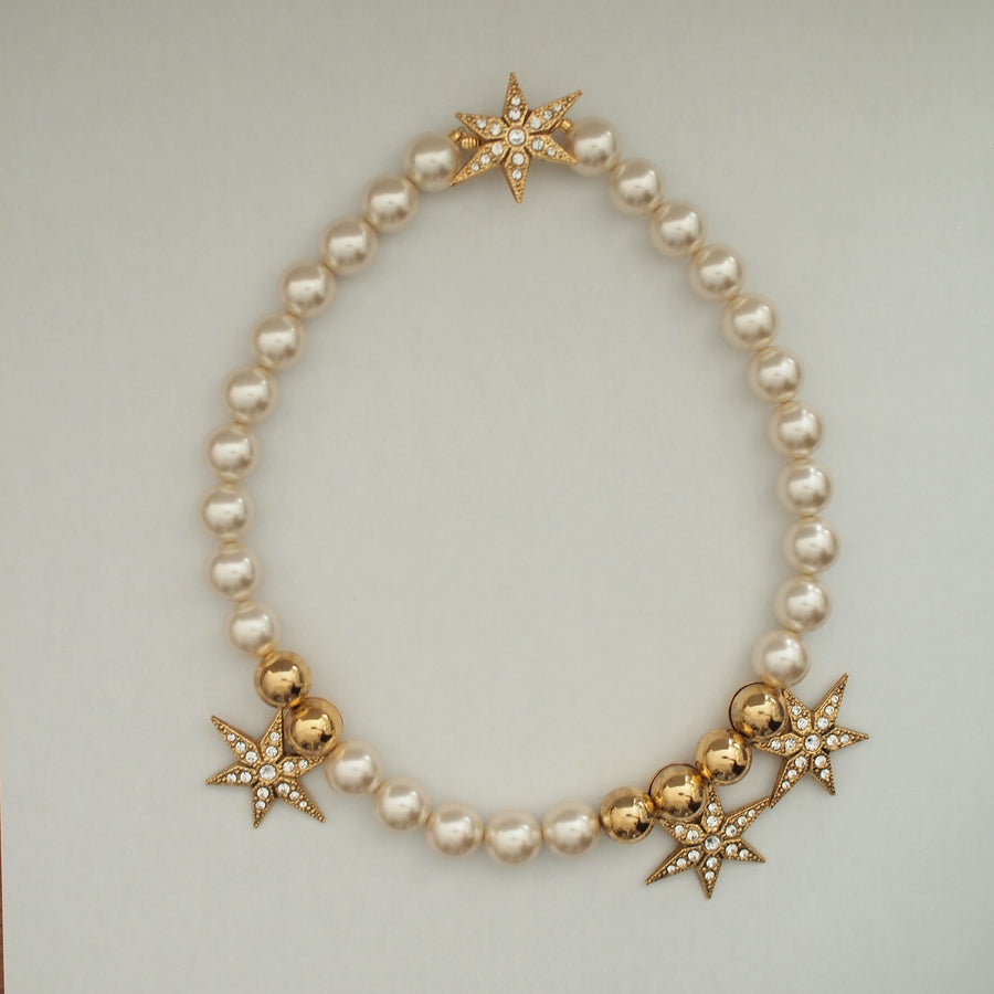 STAR pearl asymmetry necklace 2015