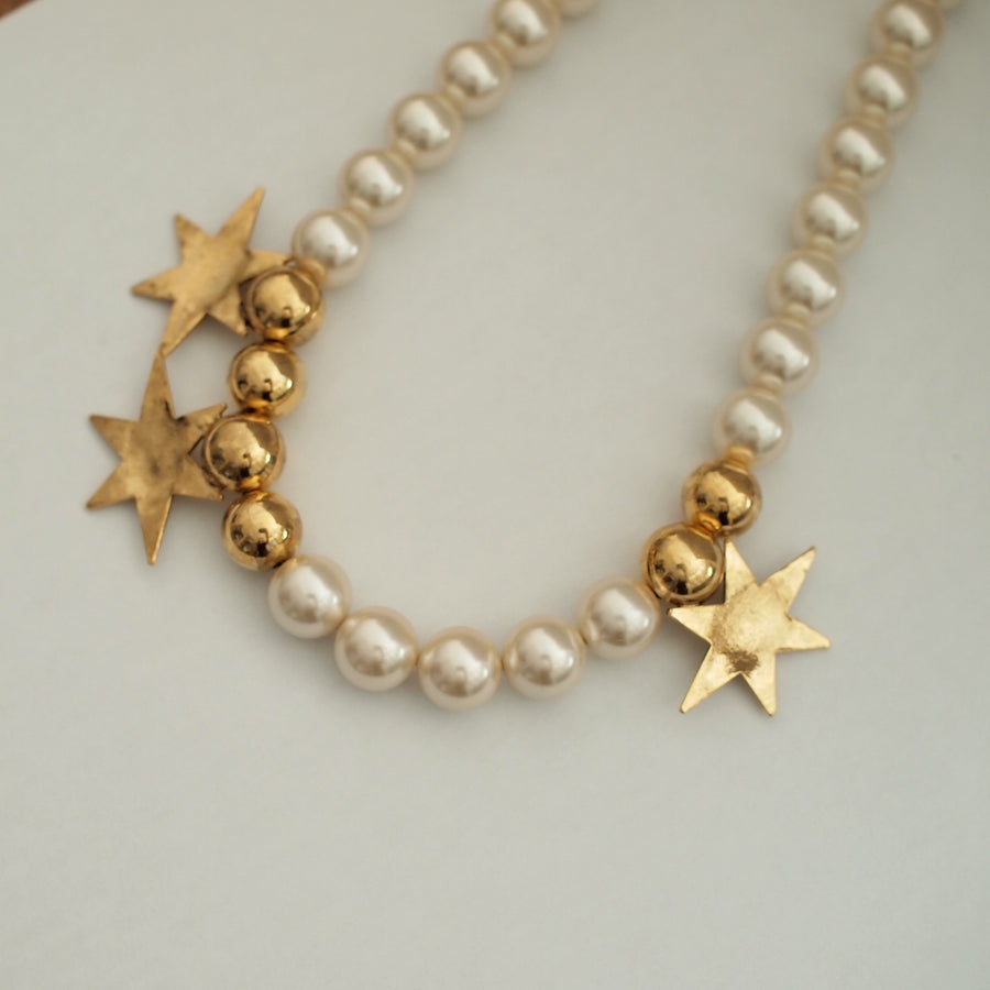 STAR pearl asymmetry necklace 2015