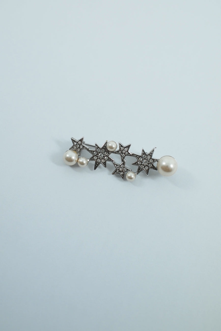 STAR pearl mix brooch