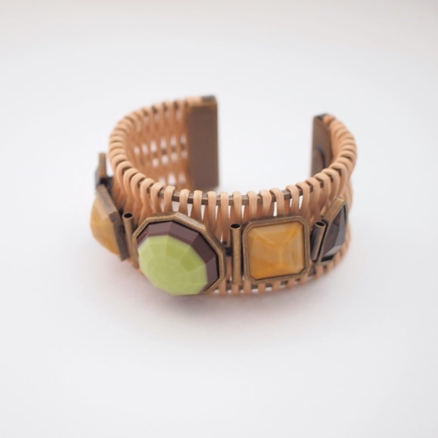 RETRO acrylic rattan bangle