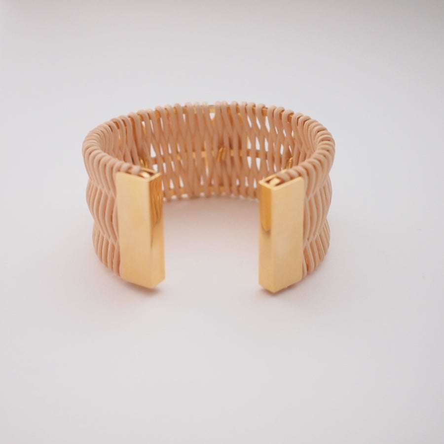 STONE rattan bangle